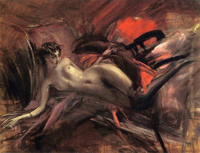Giovanni Boldini, Reclining Nude, 1930, oil on canvas, private collection